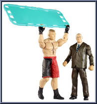 Brock Lesnar & Paul Heyman from WWE Battle Packs - Series 25 manufactured by Mattel [Loose]