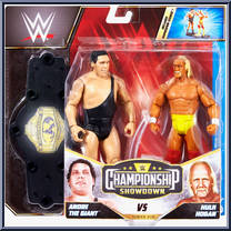 Andre the Giant vs Hulk Hogan from WWE Championship Showdown - Series 10 manufactured by Mattel [Front]