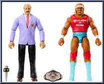 Mean Gene Okerlund & Hulk Hogan from WWE Championship Showdown - Series 19 manufactured by Mattel [Loose]