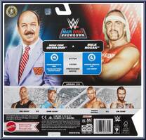 Mean Gene Okerlund & Hulk Hogan from WWE Championship Showdown - Series 19 manufactured by Mattel [Back]