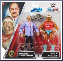 Mean Gene Okerlund & Hulk Hogan from WWE Championship Showdown - Series 19 manufactured by Mattel [Front]