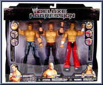 Chris Jericho / Kane / Shawn Michaels from WWE Deluxe Aggression - 3-Packs - Series 6 manufactured by Jakks Pacific [Front]