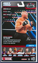 Brock Lesnar from WWE Elite Collection - Series  96 manufactured by Mattel [Back]