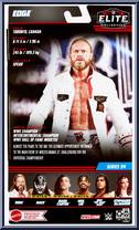 Edge from WWE Elite Collection - Series  94 manufactured by Mattel [Back]