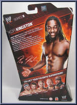 Kofi Kingston from WWE Elite Collection - Series   9 manufactured by Mattel [Back]