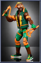 Kofi Kingston / Michelangelo from WWE Elite Collection - Teenage Mutant Ninja Turtles manufactured by Mattel [Loose]