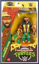 Kofi Kingston / Michelangelo from WWE Elite Collection - Teenage Mutant Ninja Turtles manufactured by Mattel [Front]