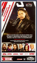 Shinsuke Nakamura (Red Stripes) (Chase) from WWE Elite Collection - Series 109 manufactured by Mattel [Back]