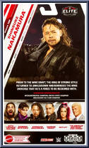 Shinsuke Nakamura (White Stripes) from WWE Elite Collection - Series 109 manufactured by Mattel [Back]