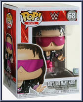 Bret Hart (Black Jacket) from WWE - Pop! Vinyl Figures manufactured by Funko [Front]