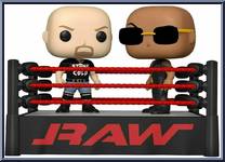 Stone Cold Steve Austin / Rock (Ring) from WWE - Pop! Sets manufactured by Funko [Loose]