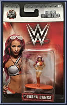 Sasha Banks from WWE - Nano MetalFigs manufactured by Jada Toys [Front]