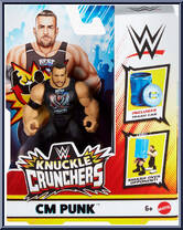 CM Punk from WWE Knuckle Crunchers - Series 7 manufactured by Mattel [Front]