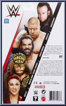 Triple H from WWE - Series  93 manufactured by Mattel [Back]