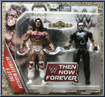 Ultimate Warrior & Sting from WWE - Then Now Forever manufactured by Mattel [Front]