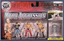 John Cena / Shawn Michaels / Mr. Kennedy from WWE Micro Aggression - Series  9 manufactured by Jakks Pacific [Front]