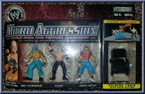 Rey Mysterio / Kane / John Cena from WWE Micro Aggression - Series 13 manufactured by Jakks Pacific [Front]