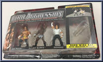 CM Punk / Elijah Burke / Domino from WWE Micro Aggression - Series 10 manufactured by Jakks Pacific [Front]