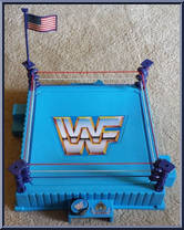 Official Wrestling Ring (Blue Ring) from WWF - Accessories manufactured by Hasbro [Loose]