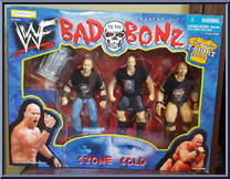 Bad to the Bonz 3-Pack from WWF - Box Sets manufactured by Jakks Pacific [Front]