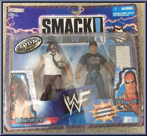 Mankind / Rock from WWF Titan Tron Live - Smack Down! 2-Packs manufactured by Jakks Pacific [Front]