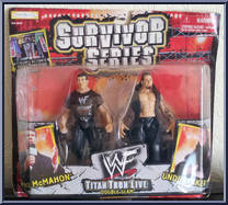 Vince McMahon / Undertaker from WWF Titan Tron Live - Double Slam - Series 1 manufactured by Jakks Pacific [Front]