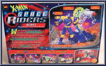Beast from X-Men - Space Riders manufactured by Toy Biz [Back]