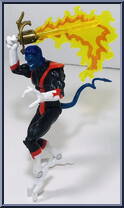 Nightcrawler from X-Men - Classics - Light Up Weapons manufactured by Toy Biz [Loose]