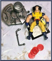 Wolverine from X-Men - Battle Blasters - Action Platforms manufactured by Toy Biz [Loose]
