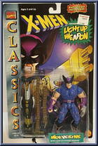 Wolverine from X-Men - Classics - Light Up Weapons manufactured by Toy Biz [Front]