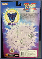 Beast from X-Men - Classics - 2000 Series manufactured by Toy Biz [Back]