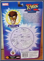 Cyclops from X-Men - Classics - Battle Blasters manufactured by Toy Biz [Back]