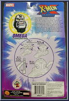Omega from X-Men - Classics - Battle Blasters manufactured by Toy Biz [Back]