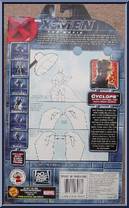 Cyclops (Civilian) from X-Men - Movie - Series 2 - Silver Stands manufactured by Toy Biz [Back]