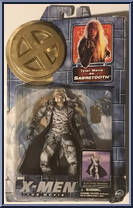 Sabretooth (Arctic Attack) from X-Men - Movie - Series 2 - Gold Stands manufactured by Toy Biz [Front]