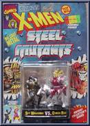Spy Wolverine vs. Omega Red from X-Men - Steel Mutants - Series 1 manufactured by Toy Biz [Front]