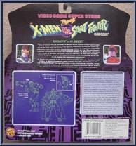 Cyclops vs. M. Bison from X-Men - vs Street Fighter - Series 1 manufactured by Toy Biz [Back]