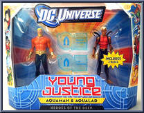 Aquaman / Aqualad from Young Justice - [4" Scale] manufactured by Mattel [Front]