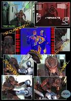 Robocop Vs Predator Vs Terminator Comic Strip Panel #6