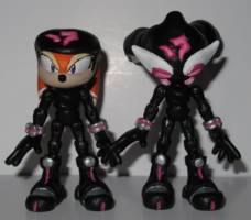 Shade the Echidna (helmet and unmasked) (Sonic) Custom Action Figure