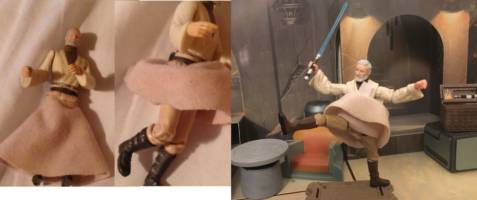 Ben Kenobi (Star Wars) Custom Action Figure [My originals custom next to new one]
