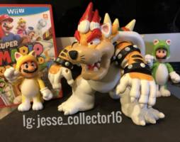 Bowser Meowser Super Mario 3D World (Nintendo) Custom Action Figure