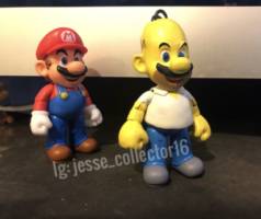 Homer Simpson’s Mario custom toy (Nintendo) Custom Action Figure