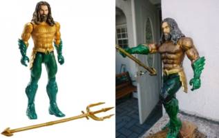 Aquaman (Statue) (DC Direct Statue) Custom Statue / Bust [Before and After]