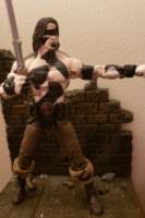 Conan the Barbarian with Warpaint (WWE) Custom Action Figure [Conan warpaint with knife belt]