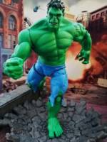Movie Hulk comic style repaint (Marvel Legends) Custom Action Figure