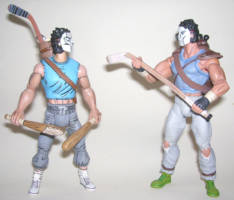 Casey Jones (NECA '87 Cartoon Style) (Teenage Mutant Ninja Turtles) Custom Action Figure [Before & After - Just 30 minutes a day with the Bowflex Workout!]