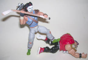 Casey Jones (NECA '87 Cartoon Style) (Teenage Mutant Ninja Turtles) Custom Action Figure [You're outta control, law-breaker! Now you're goin' down!!]