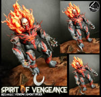 Spirit of Vengeance Red Hulk (Venom/Ghost Rider Hybrid) (Marvel Legends) Custom Action Figure