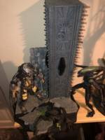 AVP Grid Alien vs Celtic Predator Battle (Alien vs Predator) Custom Diorama / Playset [Overhead]